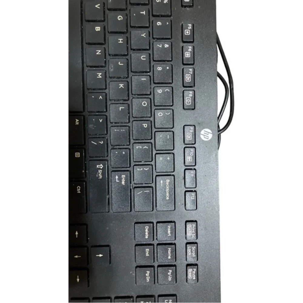 Lot of 3: HP keyboard, HP mouse, & Lenovo mouse: all 3 are wired and working